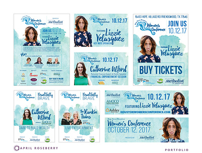 Women's Conference | Collateral - 2 of 3 digital design layout design print design