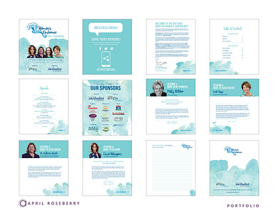 Women's Conference | Guide Book - 3 of 3 book design layout design