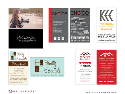 April Roseberry Business Cards