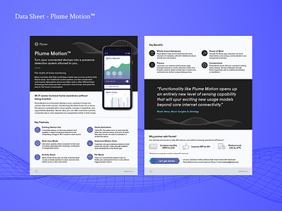 Plume Data Sheet Template System complex information content system data sheets innovation marketing printables sales technology template design wifi