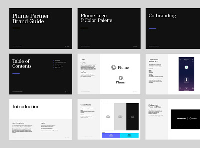 Plume Partner Brand Guide branding communication guidelines partners