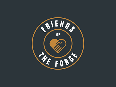 Friends of The Forge Logo adventure park brand identity branding community giving back logo