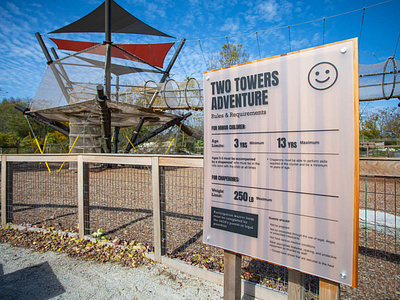 Attraction Signage for The Forge Adventure Park