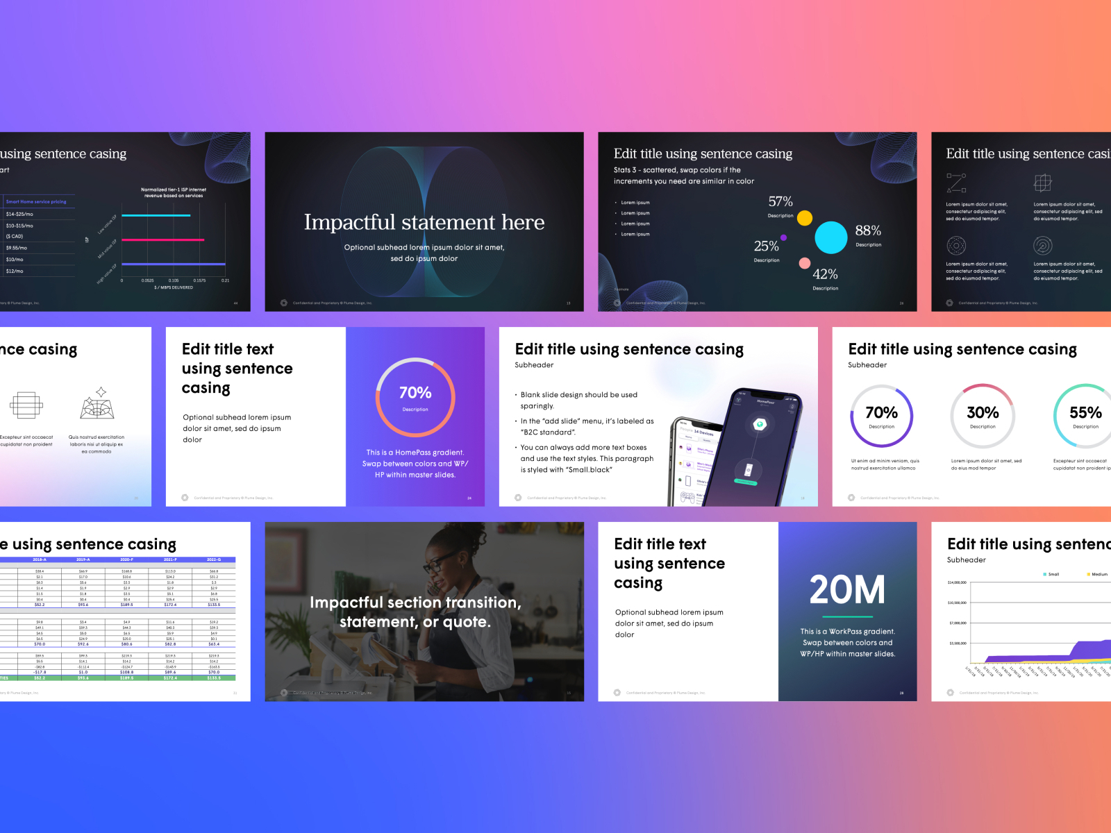 Plume: optimized presentation template system & assets library by Pono ...