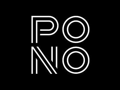 Pono Design Studio Logo branding branding and identity create positivity custom font design studio hawaiian live pono logo logo design logotype