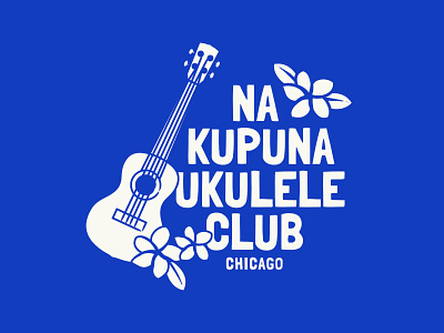 Na Kapuna Ukulele Club of Chicago aloha spirit branding chicago create positivity elders giving back hawaii illustration live pono logo ukulele vector