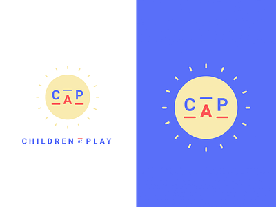 Children At Play [CAP] Logo suite brand identity branding branding and identity childcare community create positivity daycare giving back illustration kids live pono logo