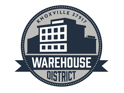 Knoxville Warehouse District 2 color badge knoxvile