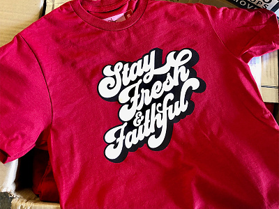 Blc Stayfresh 2 color graphic design screen printing shirt design typography