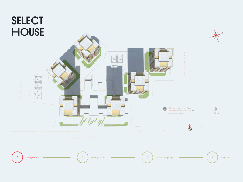 Apartment complex 3d c4d design render ui vrn dribbble sd web website