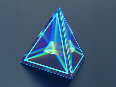 Tetra 4 3d light tetrahedron