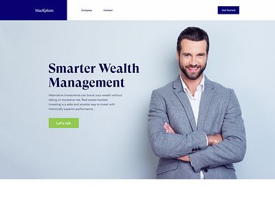 BlackPlum Financial design finance minimal ui ux web