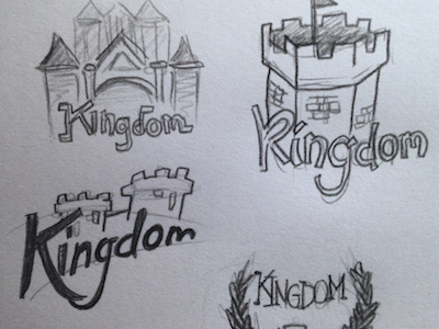 Proof - Kingdom client logo sketch type