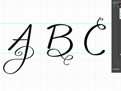 Squiggle Alphabet - WIP 01