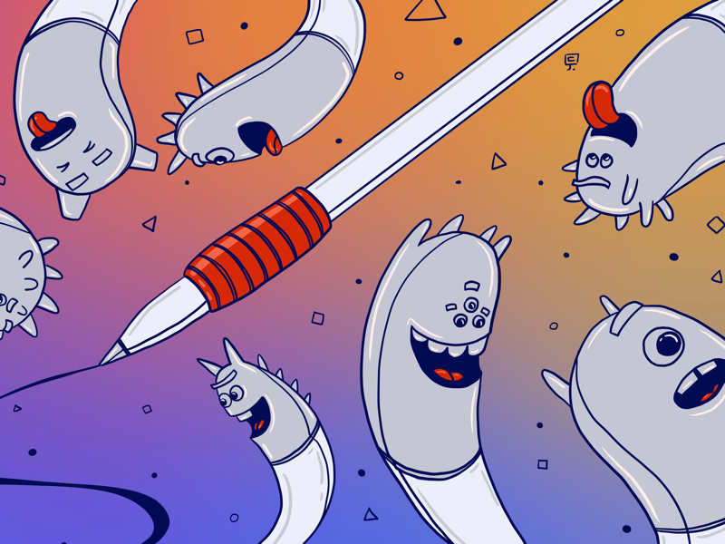 Nibs nibs nibs by Oscar Cortez on Dribbble