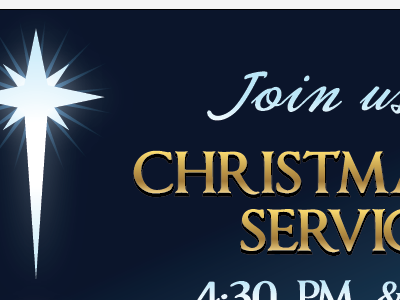 Christmas Services Banner christmas holiday star