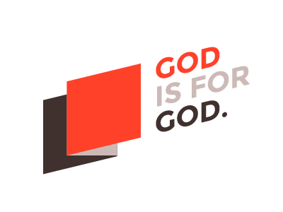 God is for God insomnia typography vector