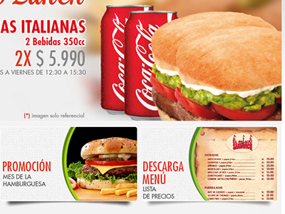 Web El Palaciodelsandwitch delivery dieño diseñoweb food hamburguer lunch menu restaurant web webdesign website