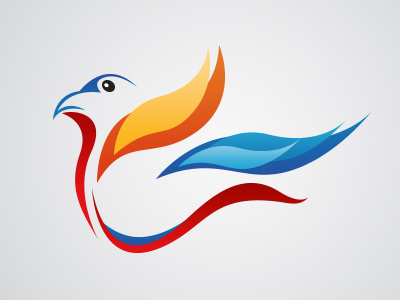 Logo Bird bird brand colors free illustration lines logo logotype photoshop sketch