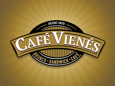 CAFÉ VIENÉS branding brunch chile coffee food logo logotype marca