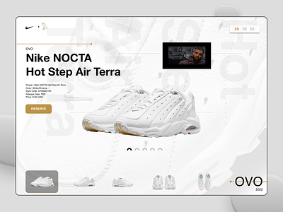 Nocta Concept design drake nocta shoes ui