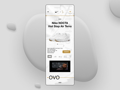 Nocta Concept design drake fashion figma nike nocta ovo shoes web