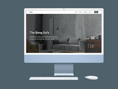 THE BONG SOFA design minimal ui ux web