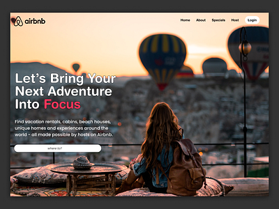 AirBnb airbnb design minimal travel ui ux web