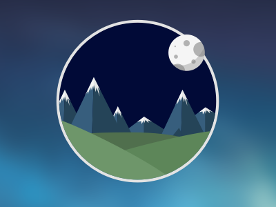 Mountain Icon flat design mountains playing sketch