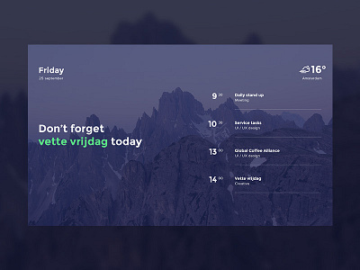 Planning dashboard concept agenda dashboard material design planning ui web app