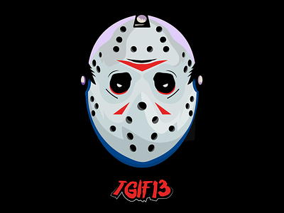 TGIF13 Mask Vector friday 13th fridaythe13th halloween head helmet illustration logo mask tgif vector