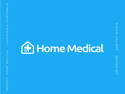 Home Medical - logo brand branding cross design graphic design health healthcare home care hospital illustration logo medic medical medicine remote remote care