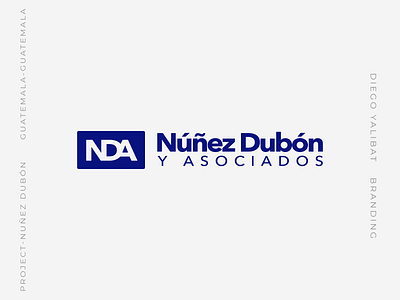 Nuñez Dubón - logo brand accounting brand branding design finance firm graphic design inspiración inspiration law logo logotipo marca minimal numbers