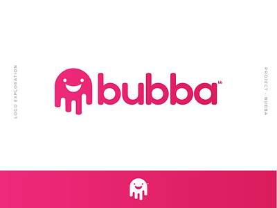 Bubba - logo brand brand branding bubble design fun graphic design gum ice cream inspiración logo logotipo marca pink punk
