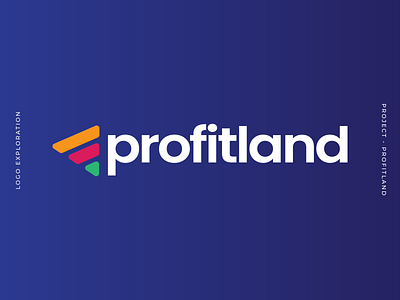 Profitland - logo brand branding design finance graphic design hedgefund inspiración inspiration investment logo logotipo marca money stock