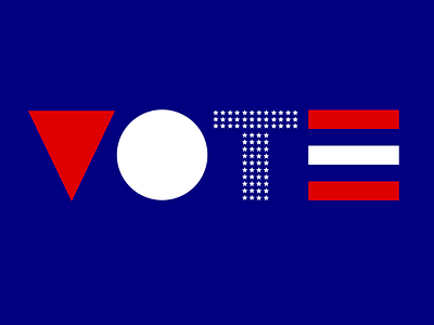 Don't Boo, Vote. branding challenge design dribbble dribbbleweeklywarmup font geometric geometry letter letterform lettering logo shapes simple type typeface typography weekly weekly challenge weekly warm up