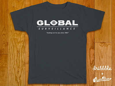 Global Surveillance Corp 1984 nsa orwellian prism shirt spy tee threadless