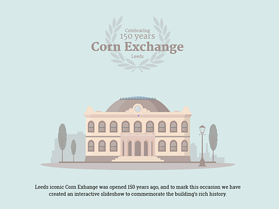 Leeds Corn Exchange building illustration leeds