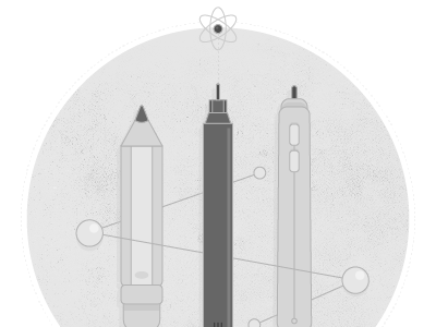 Designing for the future! futuristic illustration retro pen pencil scifi