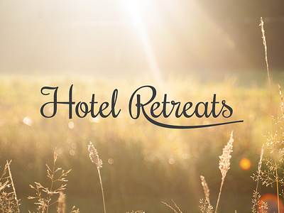 Hotel Retreats brand holiday hotel identity logo vacation