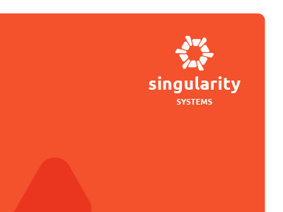 Singularity Systems brand identity logo tech