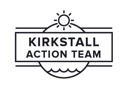 Kirkstall Action Team flood icon logo monoline volunteer