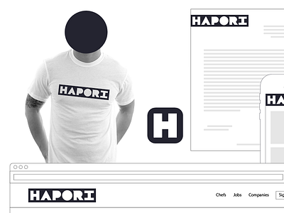 Hapori stuff identity logo merchandise
