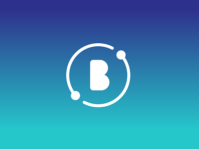 B b brand icon logo mark