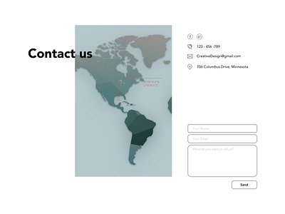 DailyUI 028 contact us dailyui design ui ux