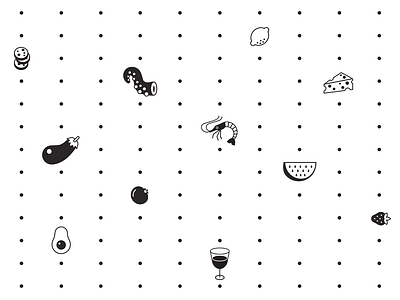 Moja Wina - Pattern - Icons branding icon icons illustration pattern