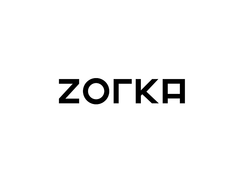 ZORKA - Animated logo animation architecture branding gif illustration logo logotype minimalism typography vector
