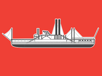 Ship - TOY HISTORY illustration toy ship