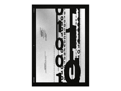 7 7 blackandwhite bold code daily day discover every everyday matrix poster print printed screen type typography