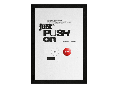 12 blackandwhite bold button editorial just minimal motivation movement on poster print printed push quote texture theposterproject type typography
